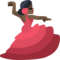Woman Dancing - Black emoji on Facebook